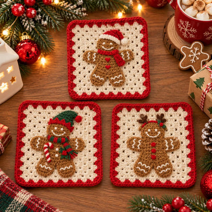 Christmas Crochet Coaster