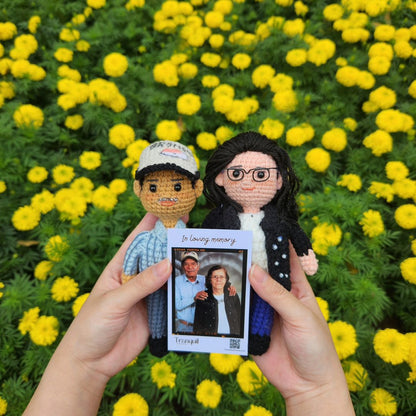 Tranquil - Personalized Couple Crochet Dolls with Photo Card