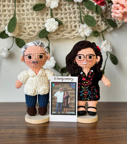 Tranquil - Personalized Couple Crochet Dolls with Photo Card
